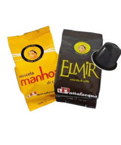 100 Capsule Caffè Passalacqua Manhoa e Elmir compatibili Nespresso