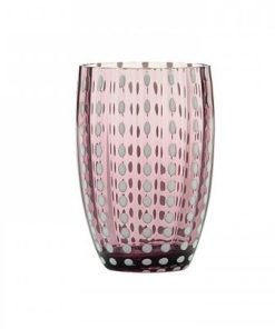 Zafferano · Bicchiere Tumbler · Vetro Perle · Ametista